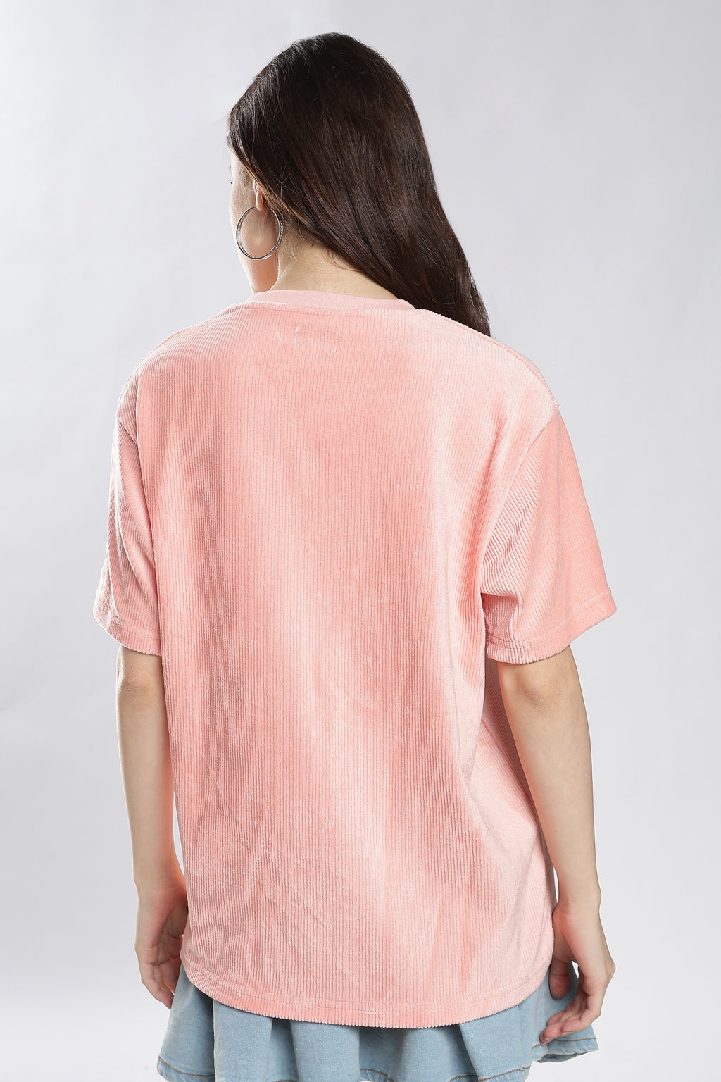 Pink Corduroy T-Shirt