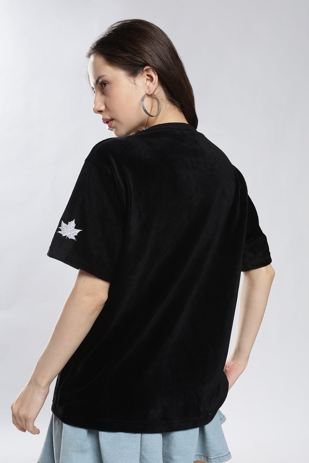 Black Corduroy T-Shirt