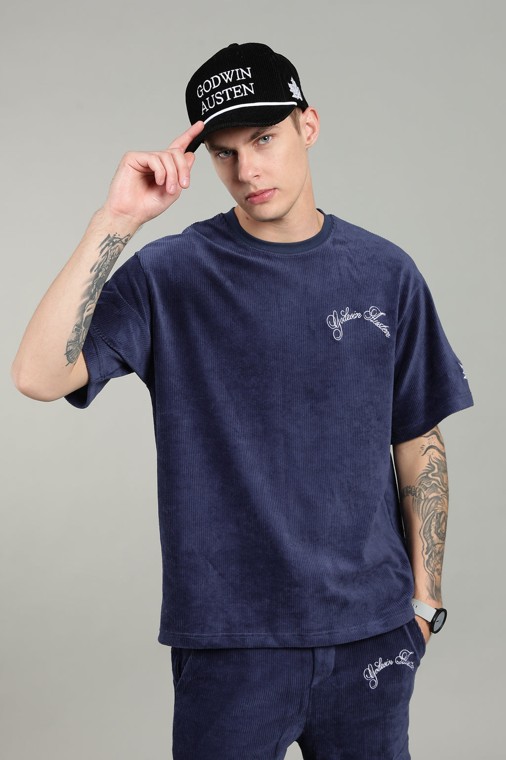 Blue Corduroy T-shirt