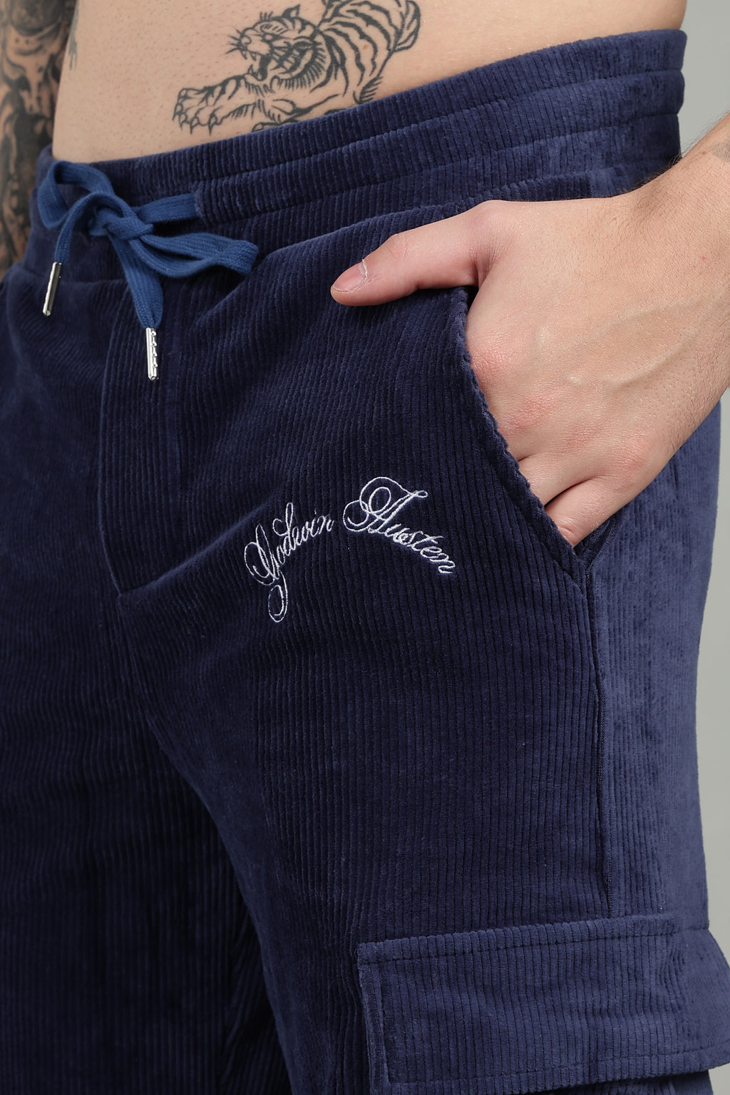 Blue Corduroy Trouser