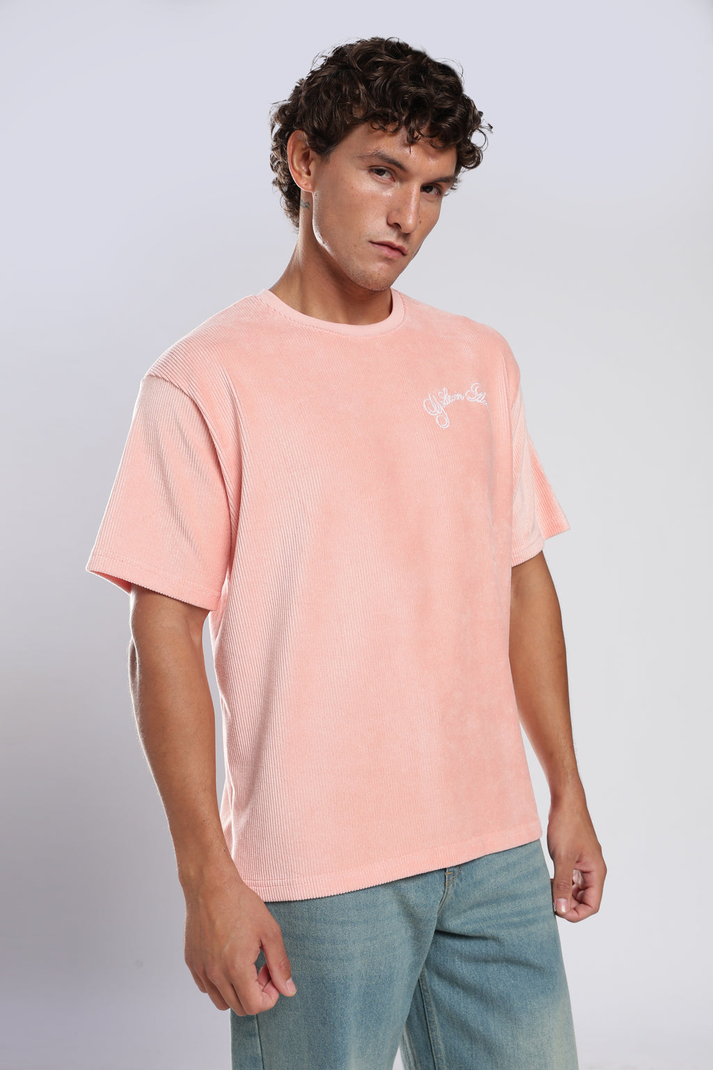 Pink Corduroy T-Shirt