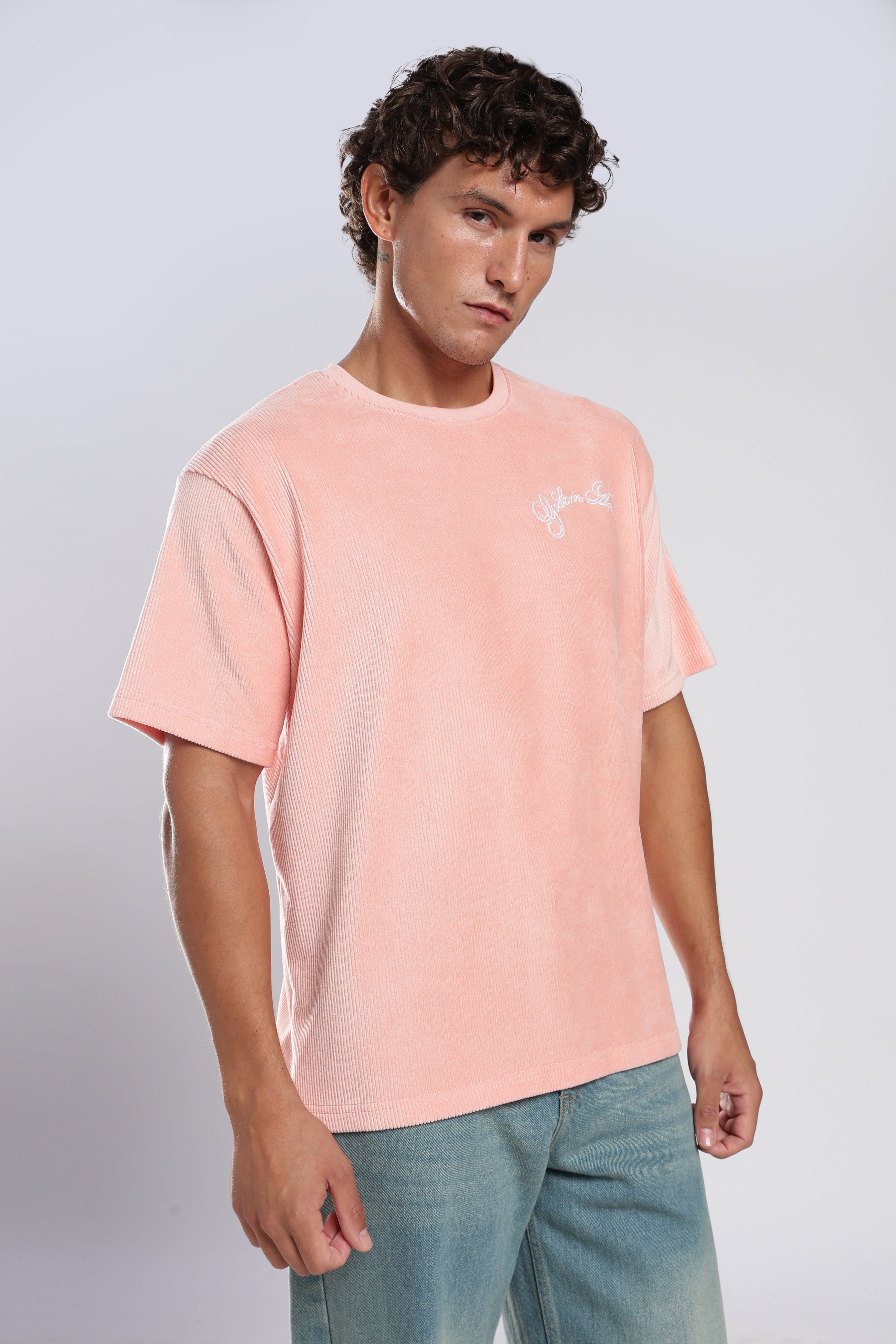 Pink Corduroy T-Shirt