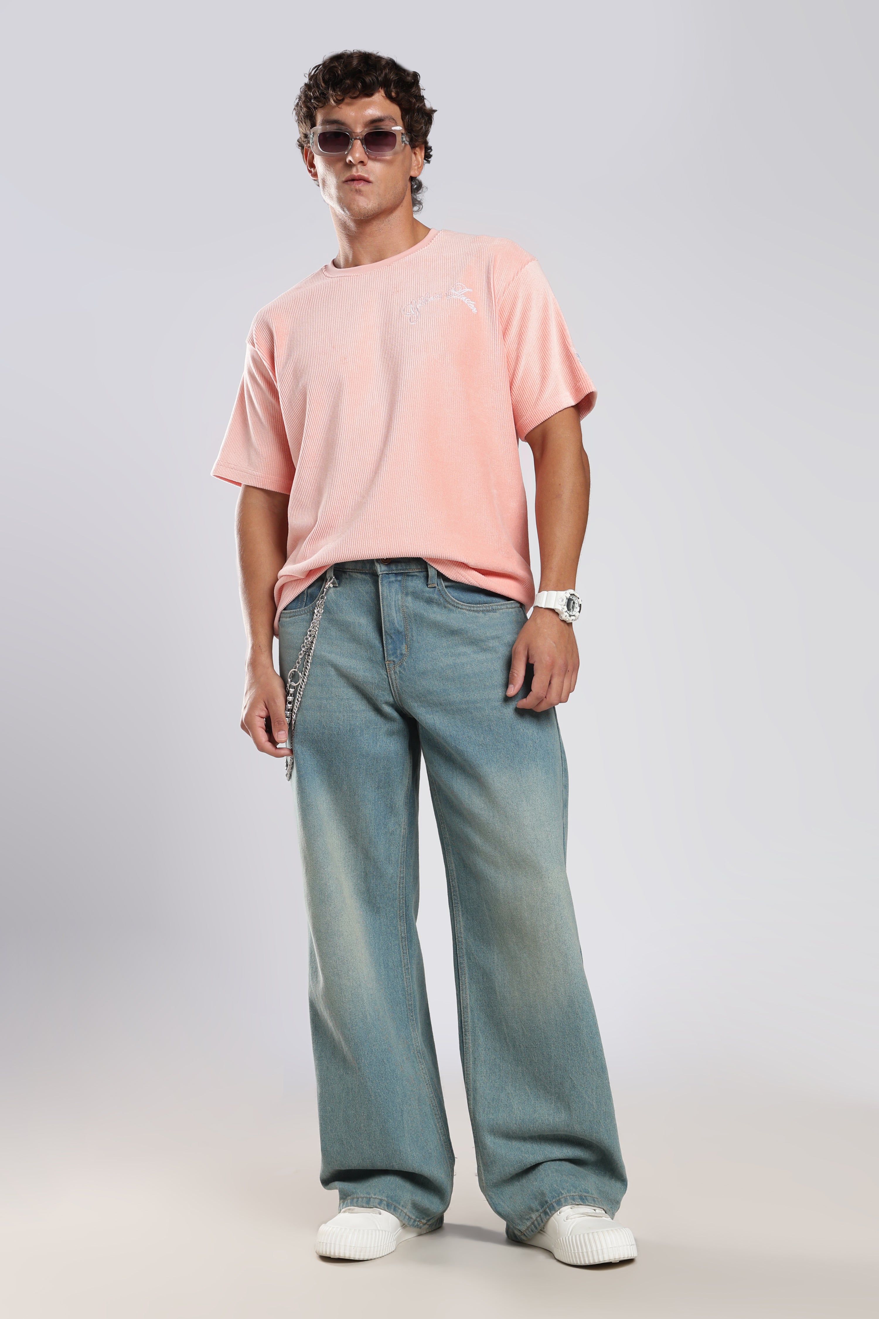 Pink Corduroy T-Shirt