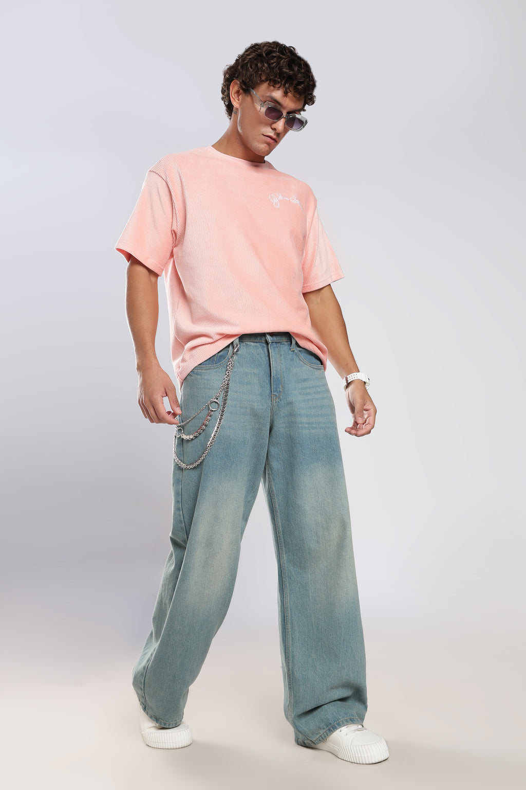 Pink Corduroy T-Shirt