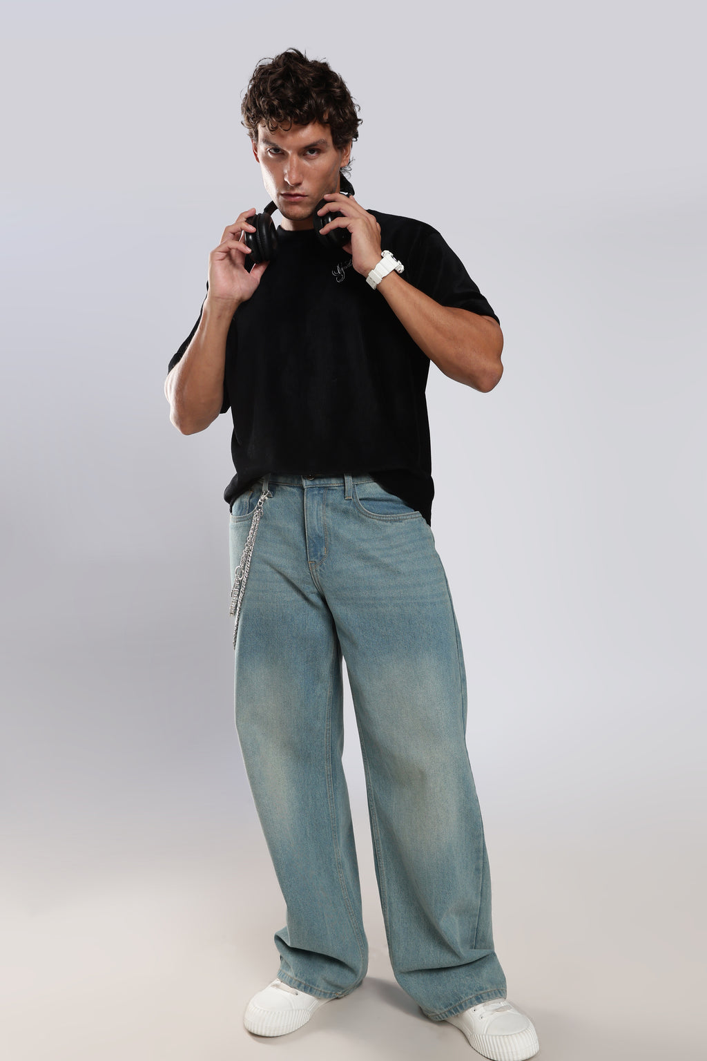 Black Corduroy T-Shirt
