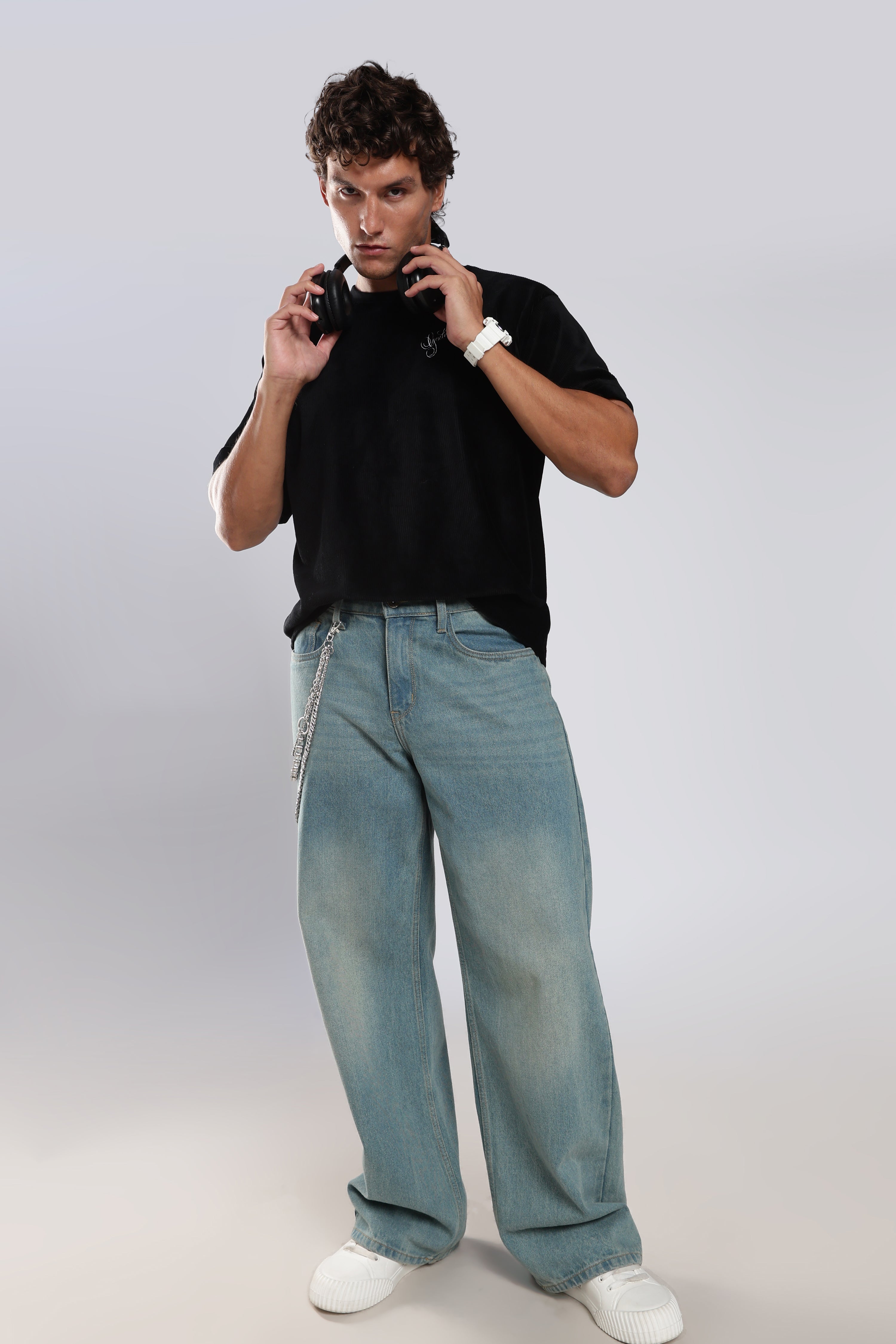 Black Corduroy T-Shirt