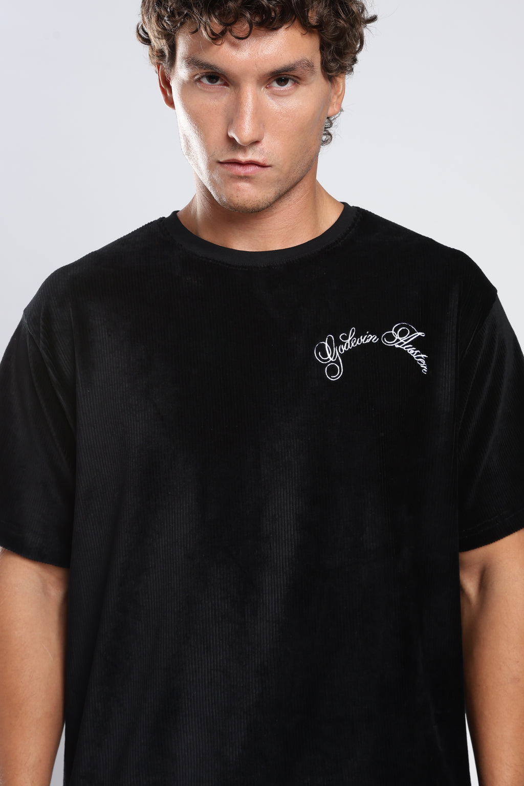 Black Corduroy T-Shirt
