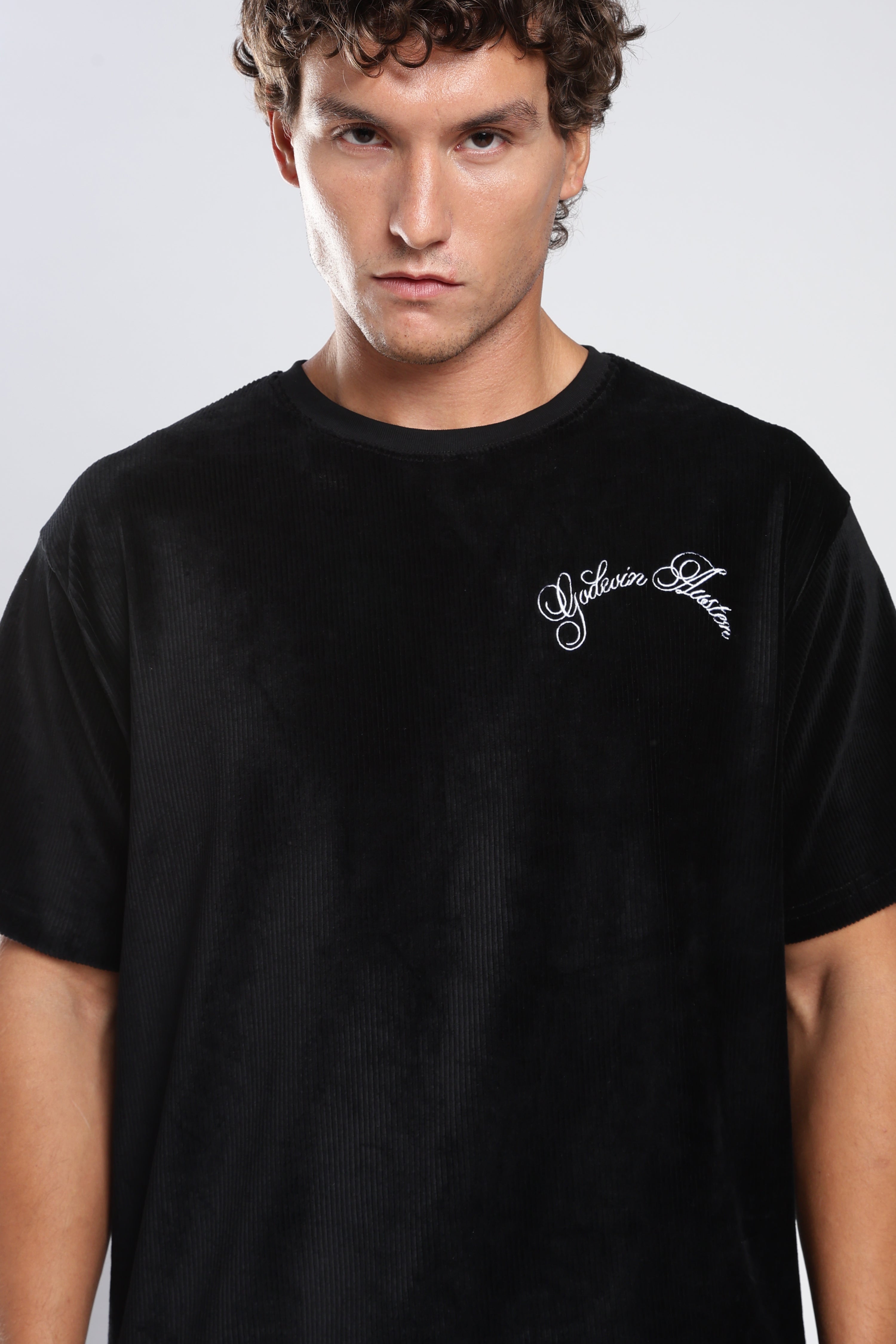 Black Corduroy T-Shirt