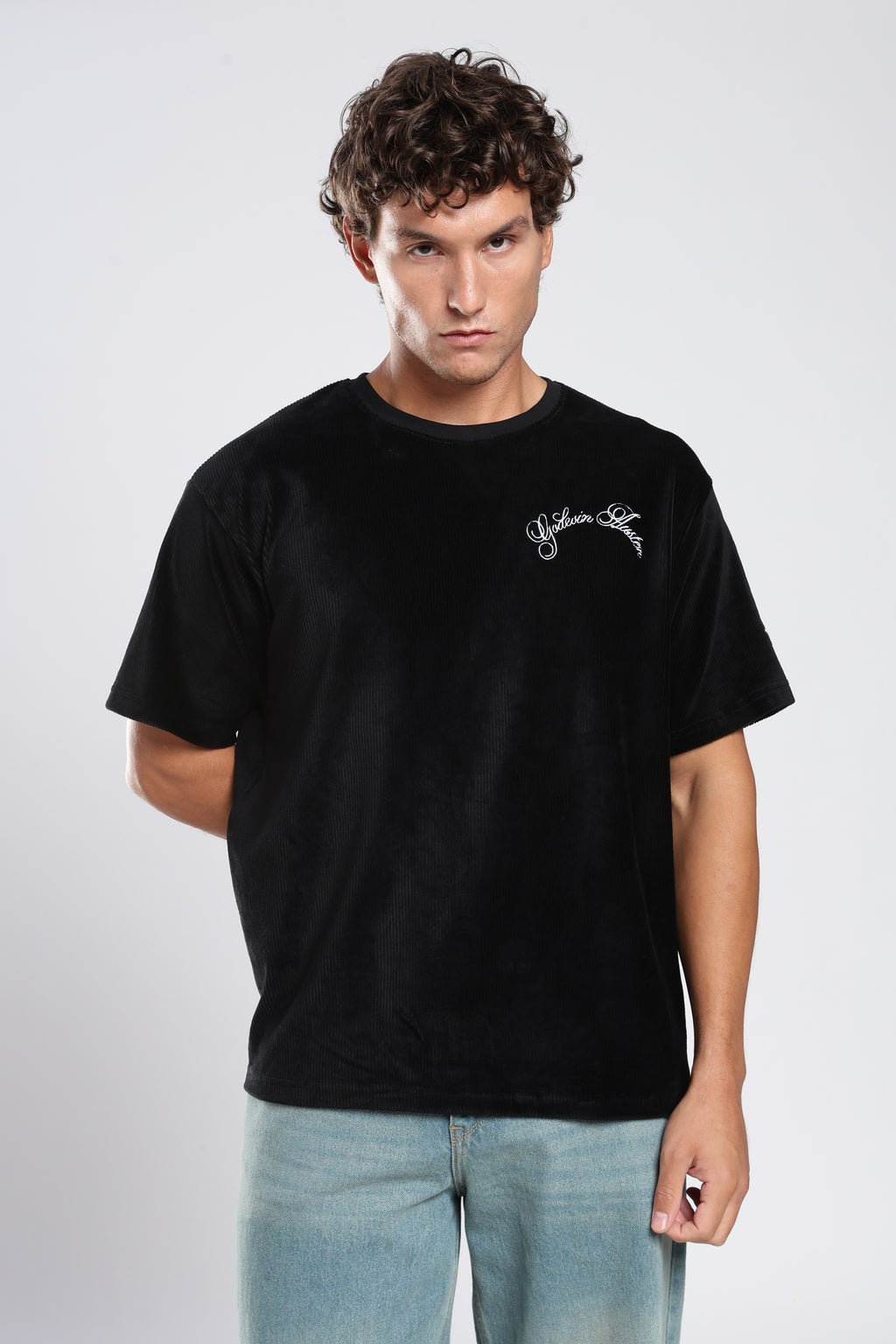 Black Corduroy T-Shirt