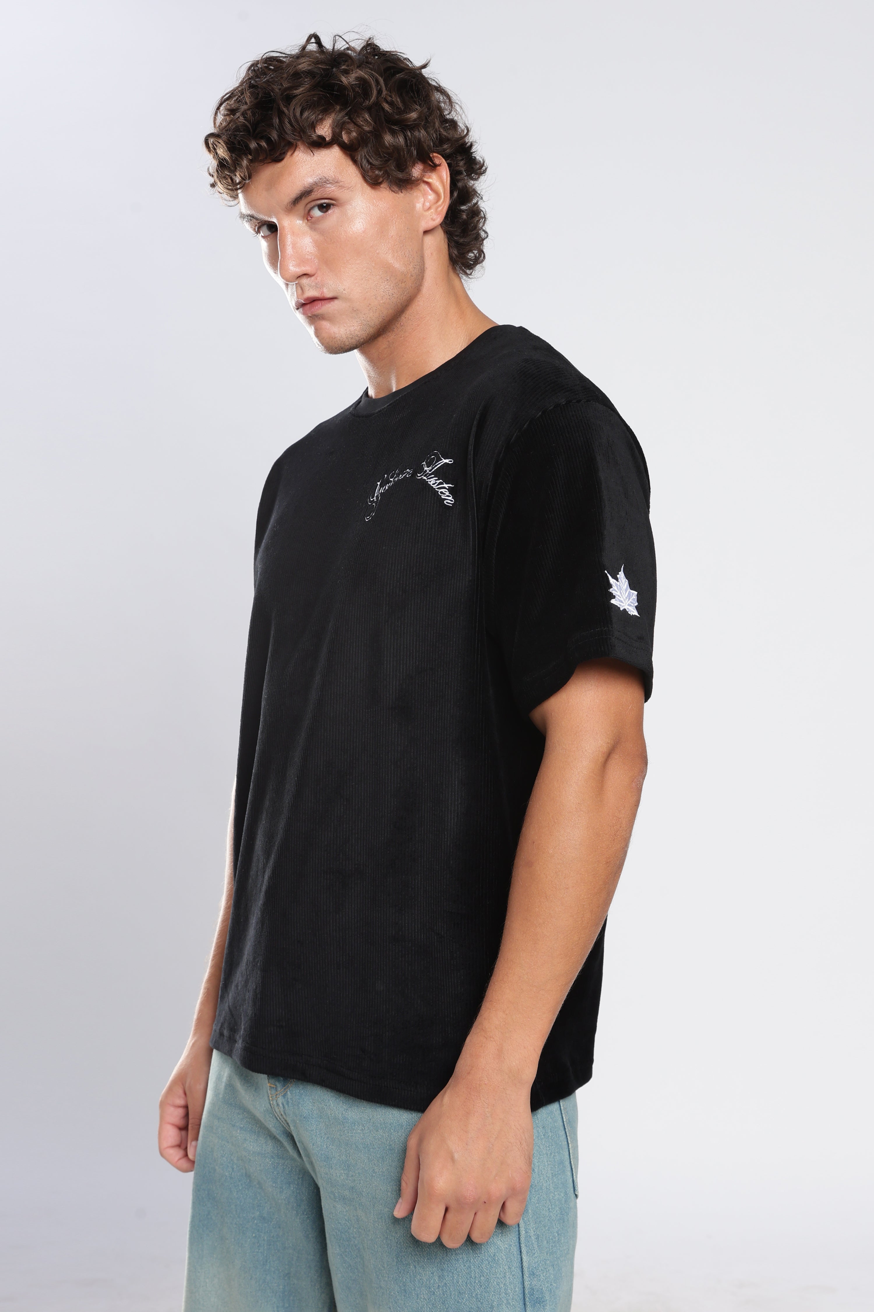 Black Corduroy T-Shirt