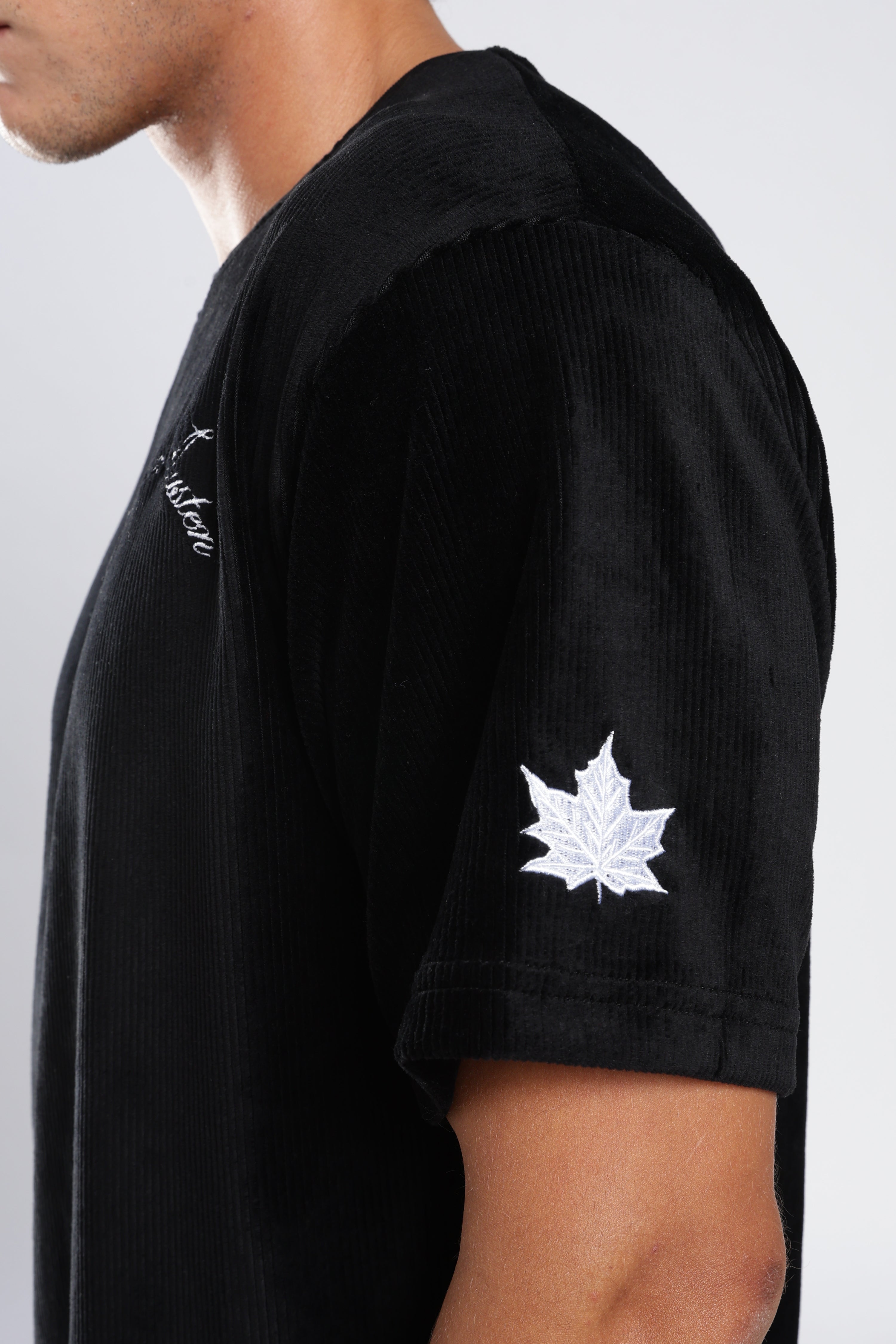 Black Corduroy T-Shirt