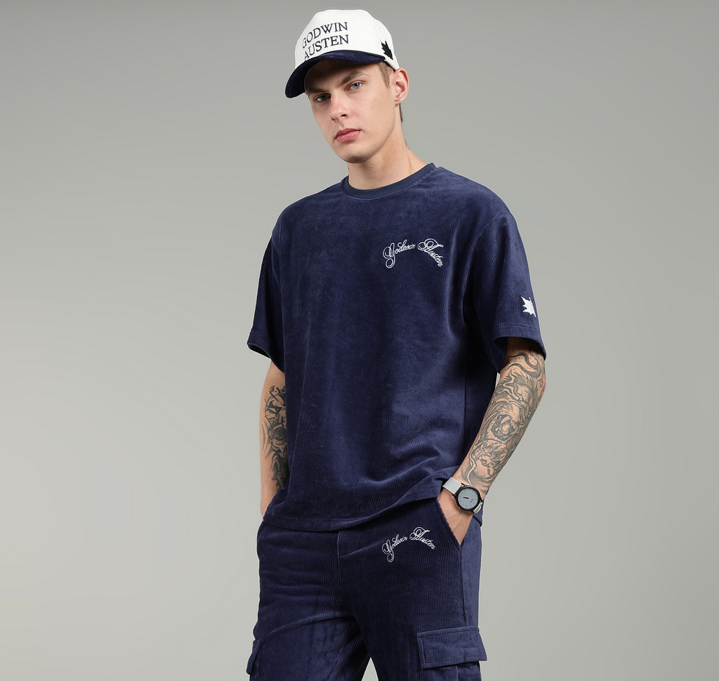 Blue Corduroy T-shirt