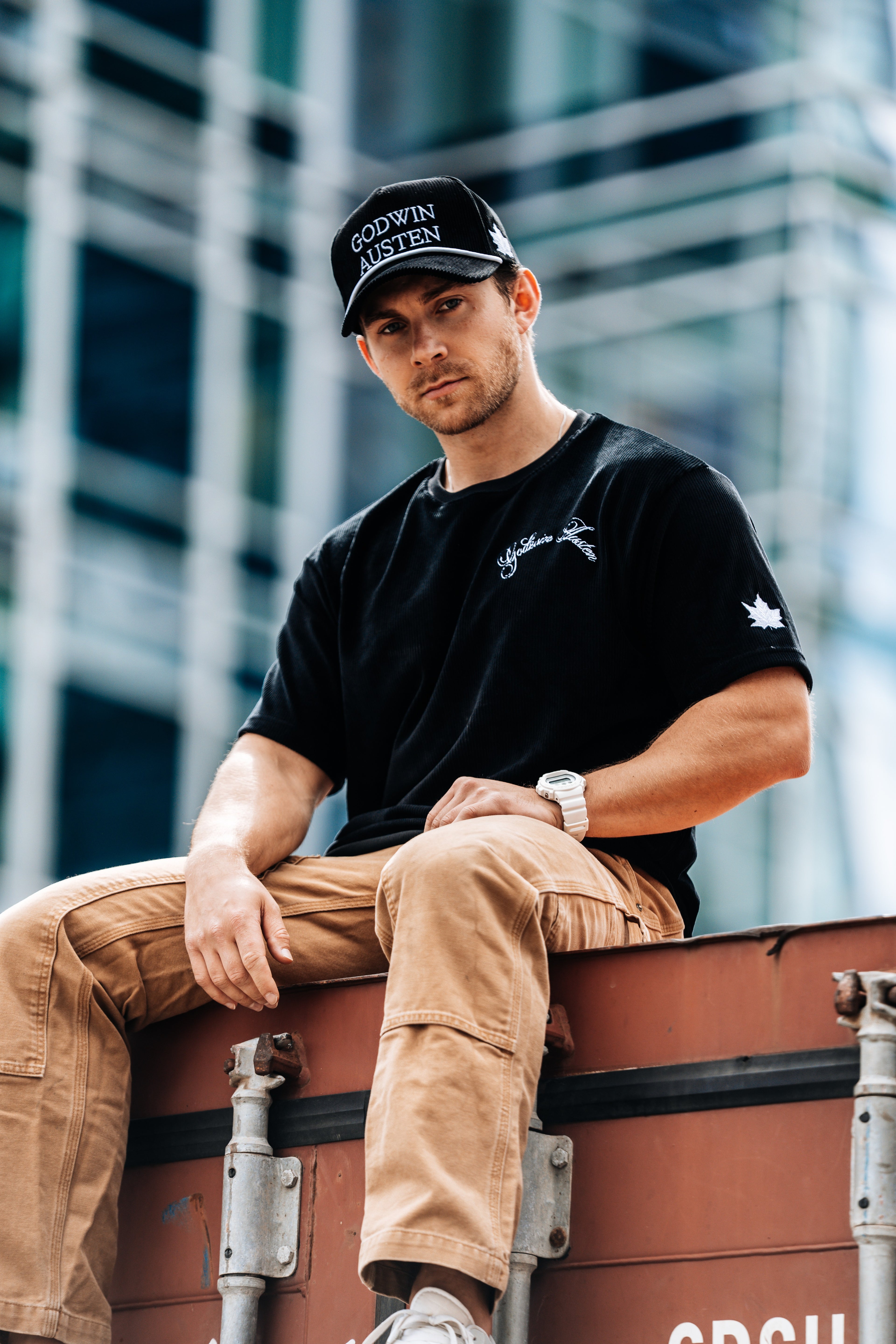 Black Corduroy T-Shirt
